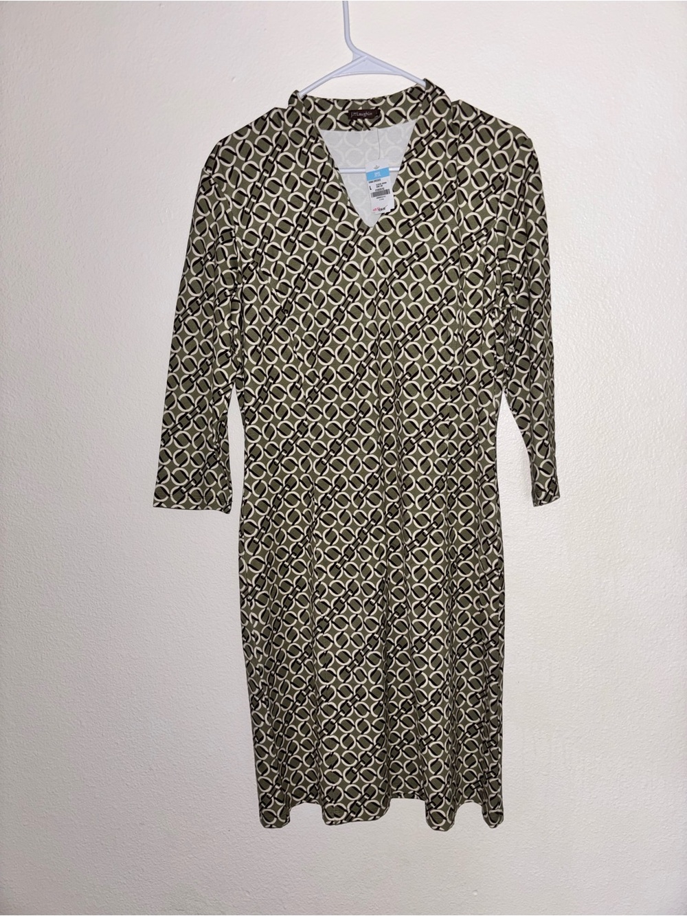 J.McLaughlin Ivana Dress NWT
Size L Olive Brown